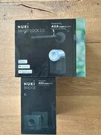 NUKI Smart Lock 2.0 + Bridge (2 stuks), Ophalen of Verzenden, Zo goed als nieuw, Overige materialen, Slot