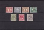 1913 opdruk ARMENWET,  nrs. D1 - D7,  ongebruikt., Postzegels en Munten, Postzegels | Nederland, T/m 1940, Verzenden, Postfris