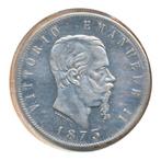 Italië 5 Lire 1873 (Zeer fraai), Ophalen of Verzenden, Italië, Losse munt, Zilver
