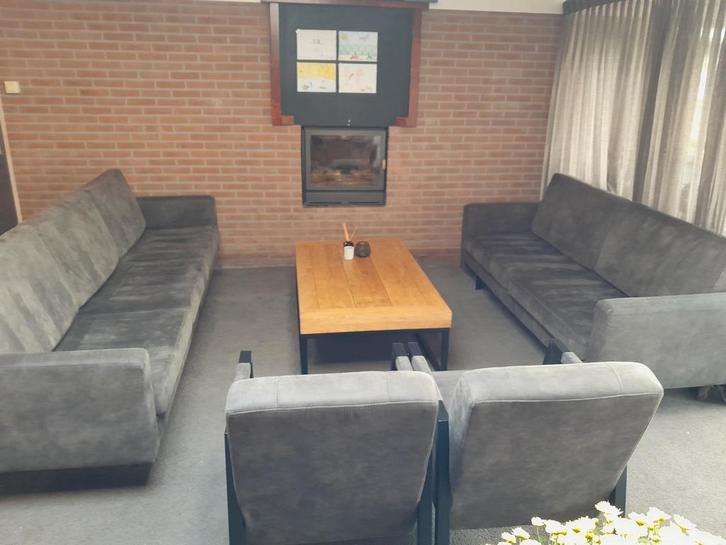 Bankstellen en stoelen!, Huis en Inrichting, Banken | Bankstellen, Gebruikt, Rechte bank, Ophalen