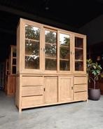 Stoere Buffetkast | Greeploze Servieskast | Teakhout #2291, Huis en Inrichting, Kasten | Buffetkasten, Niet ingevuld, Gebruikt