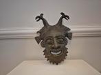 Bronzen masker uit Afrika, Antiek en Kunst, Ophalen of Verzenden