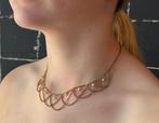 Jasseron antieke cascade ketting 14k goud natuurlijke parels, Sieraden, Tassen en Uiterlijk, Ophalen of Verzenden, Goud, Ketting