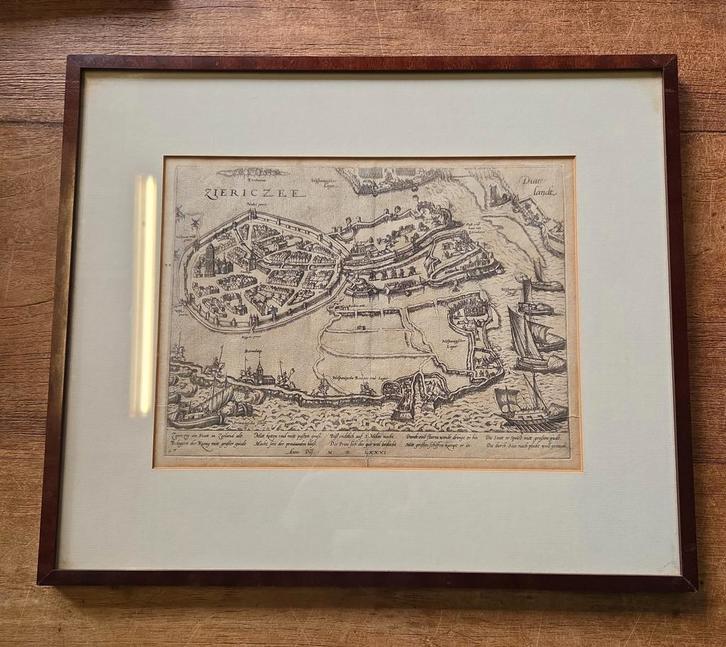 Kopergravure Het beleg van Zierikzee, Antiek en Kunst, Kunst | Etsen en Gravures, Ophalen of Verzenden