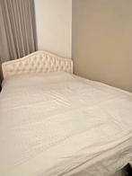 Tweepersoons bed 160 x200 cm hotel chic ivoor kleur, Ophalen, 85 tot 100 cm, Zo goed als nieuw, Matras