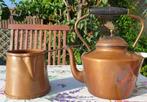 Roodkoperen theepot en melkkan - vintage/antiek/retro, Ophalen of Verzenden