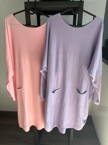Nieuw 2 lange truien tunieken Z&H Fashion xxxl roze en lila  beschikbaar voor biedingen