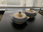 2 Dekschalen Engels aardewerk, Antiek en Kunst, Ophalen