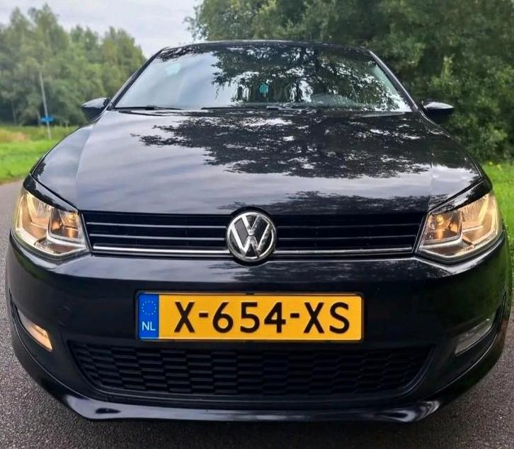 Volkswagen Polo 1.2 6V 44KW 5D  2010 Zwart, Auto's, Volkswagen, Particulier, Polo, Benzine, Hatchback, Handgeschakeld, Geïmporteerd