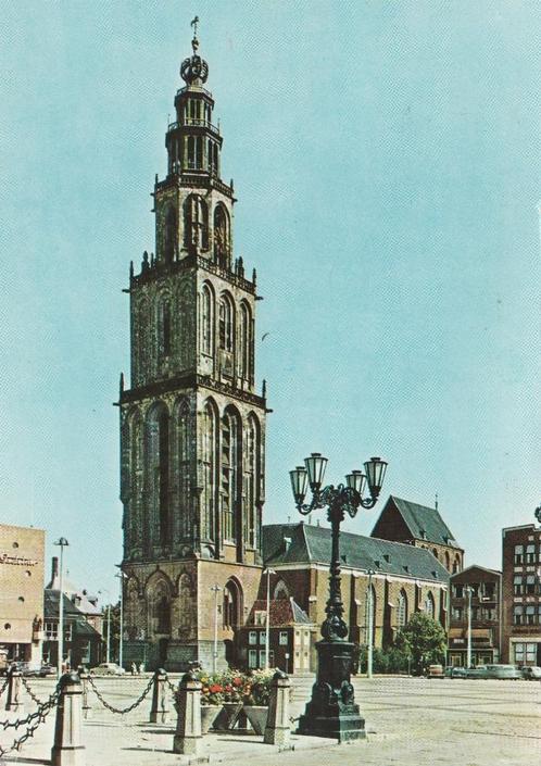 STAD GRONINGEN  Martinitoren, Verzamelen, Ansichtkaarten | Nederland, Gelopen, Groningen, 1960 tot 1980, Verzenden