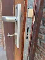 Nemef driepunts slot, Doe-het-zelf en Verbouw, Hang- en Sluitwerk, Ophalen, Gebruikt, Rvs, Slot