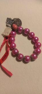 Pink ribbon armband, Overige materialen, Ophalen of Verzenden, Zo goed als nieuw, Roze