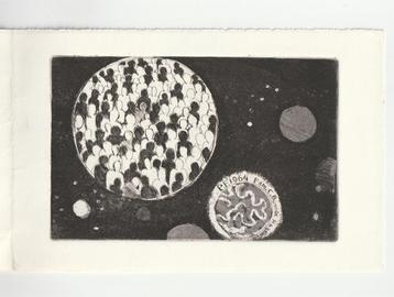 Jan Roelf Mensinga originele ets in kaartvorm beschikbaar voor biedingen