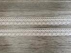 Nr 162 ) Prachtig fijn GEKLOST oud katoen kant zilver grijs, Hobby en Vrije tijd, Naaien en Fournituren, Verzenden, Nieuw, Kant