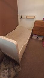 Meidenbed, oud ledikant, brocante, Huis en Inrichting, Slaapkamer | Bedden, Ophalen, Gebruikt, 90 cm, Eenpersoons