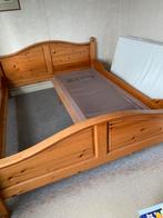 Grenen bed met 2 verstelbare auping spiralen, Huis en Inrichting, Slaapkamer | Complete slaapkamers, Ophalen, Gebruikt, Tweepersoons