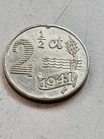 Munt Nederland 2 1/2 cent 1941 GEGALVANISEERD, Ophalen of Verzenden