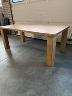 Robuuste eikenhouten eettafel 200x100 cm, Huis en Inrichting, Tafels | Eettafels, Gebruikt, Eikenhout, Vijf personen of meer, 150 tot 200 cm