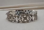 Zilveren mooie Art Nouveau armband gesigneerd nr.1389, Verzenden, Zilver, Armband