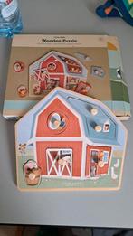 Houten puzzel, Kinderen en Baby's, Speelgoed | Kinderpuzzels, Ophalen of Verzenden, Minder dan 10 stukjes, Nieuw