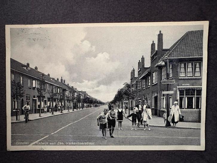 Oude ansichtkaart Katwijk aan Zee - Varkevisserstraat, Verzamelen, Ansichtkaarten | Buitenland, Gelopen, België en Luxemburg, 1920 tot 1940