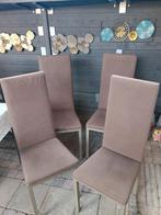 4 eetkamer stoelen, Ophalen, Gebruikt, Bruin, Vier