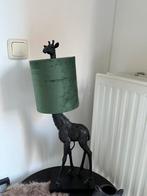 Giraffe lamp zwart met groene kap, Ophalen, Zo goed als nieuw, 50 tot 75 cm