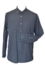 Calvin Klein overhemd, shirt, antraciet/zwart, Mt. L, Verzenden, Zo goed als nieuw, Calvin Klein, Halswijdte 39/40 (M)