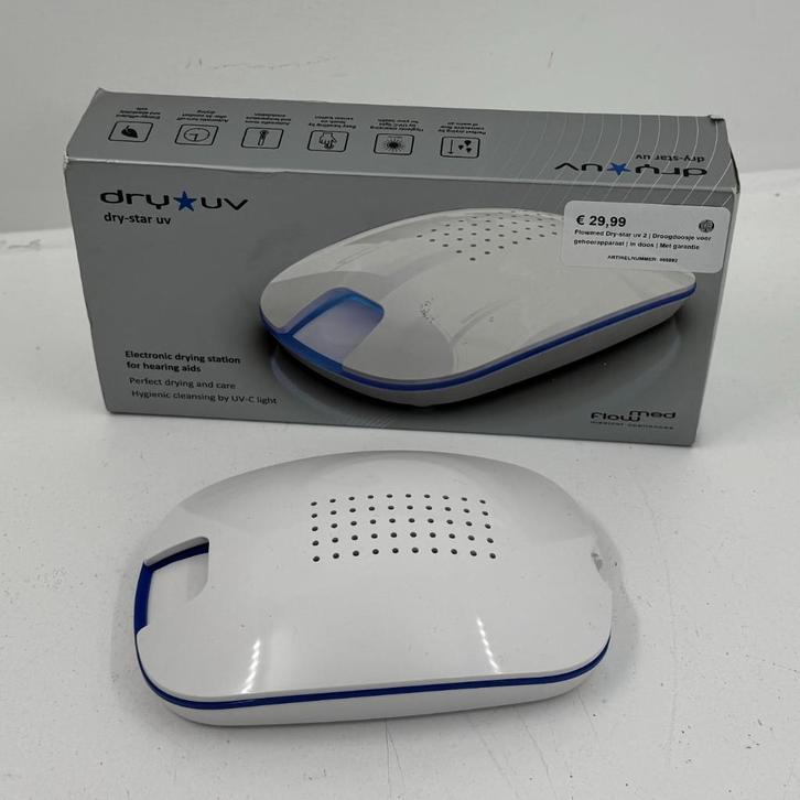 Flowmed Dry-star uv 2 | Droogdoosje voor gehoorapparaat | In, Witgoed en Apparatuur, Persoonlijke-verzorgingsapparatuur, Zo goed als nieuw