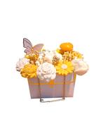 Geurkaars pakketje bloemen, Ophalen, Overige materialen, Overige kleuren, Zo goed als nieuw