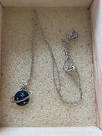 Zilveren Ketting Planeet Hanger, Ophalen of Verzenden, Zo goed als nieuw, Zilver, Met hanger