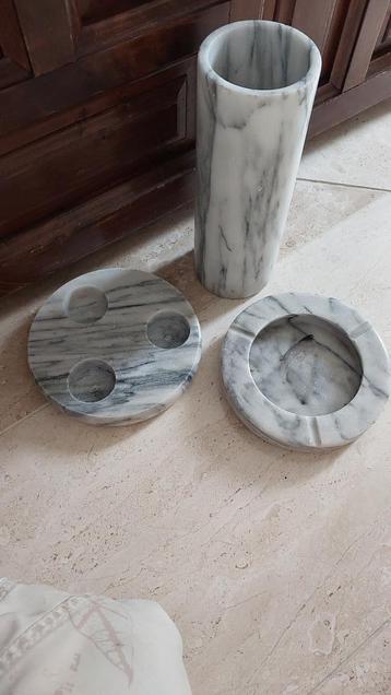 Waxine houder vaas asbak marmer tafelset schaal kerst sint beschikbaar voor biedingen
