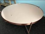 Moderne Salontafel met Spiegelblad, Huis en Inrichting, Tafels | Salontafels, Ophalen, 100 tot 150 cm, Rond, 50 tot 100 cm