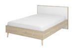 Larvik 2-persoonsbed - Blond eiken/wit