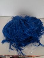 Blauwe Pruik - Accessoire voor Carnaval of Cosplay, Maat 38/40 (M), Carnaval, Ophalen of Verzenden, Zo goed als nieuw