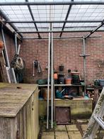 2 Aluminium hoeklijnen  3x3cm. 3.60mtr lang, Doe-het-zelf en Verbouw, Metalen, Ophalen, Zo goed als nieuw, Aluminium