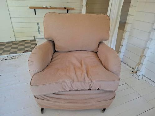 Riviera Maison Fauteuil - Comfortabel!, Huis en Inrichting, Fauteuils, Gebruikt, Hout, Stof, 75 tot 100 cm, 75 tot 100 cm, Ophalen