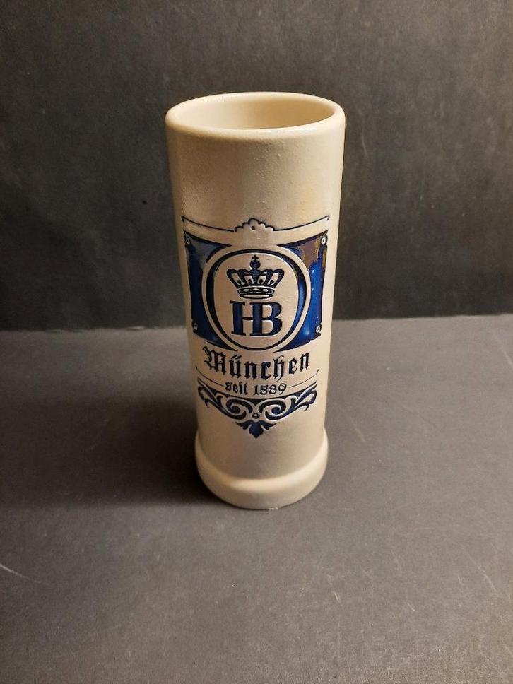 Bierpul afgebeeld HB Munchen seit 1589, Verzamelen, Biermerken, Zo goed als nieuw, Pul(len), Overige merken, Ophalen of Verzenden