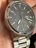 Oris Williams Chronograph 44 mm, Sieraden, Tassen en Uiterlijk, Horloges | Heren, Overige merken, Staal, Staal, Polshorloge