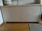 Hoogglans Wit Dressoir - Strak Design, Ophalen, Kunststof, Gebruikt, 100 tot 150 cm