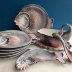 R. Blanche art deco aardewerk visservies, Ophalen of Verzenden