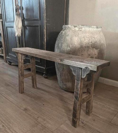 ~Stoer Sober Landelijk Houten Bankje~, Huis en Inrichting, Woonaccessoires | Overige, Nieuw, Ophalen of Verzenden