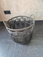 Ibiza stijl mand, Huis en Inrichting, Woonaccessoires | Schalen en Manden, Ophalen, Kunststof, Mand, Rond