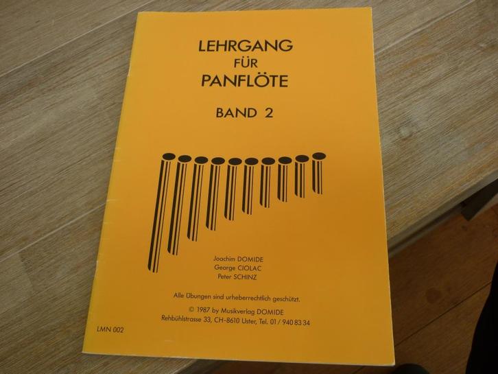 J. Domide, G. Ciolac -Lehrgang Panflöte - Band 2 - Panfluit, Muziek en Instrumenten, Bladmuziek, Zo goed als nieuw, Artiest of Componist