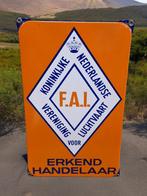 Pracht emaille tekstbord uit de luchtvaart branche🛩, Verzamelen, Merken en Reclamevoorwerpen, Reclamebord, Gebruikt, ., Ophalen of Verzenden