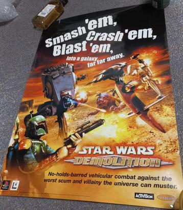  Star Wars game poster Sony Playstation Demolition nieuw  beschikbaar voor biedingen