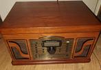 Retro Ricatech Muziekcenter Platenspeler - Radio- CD-USB-SD, Gebruikt, Cd-speler, Onbekend, Onbekend