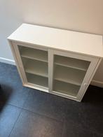 Vitrinekastje met glazen schuifdeur - 95x37x90 cm, Huis en Inrichting, Kasten | Schoenenkasten, Ophalen of Verzenden, Gebruikt