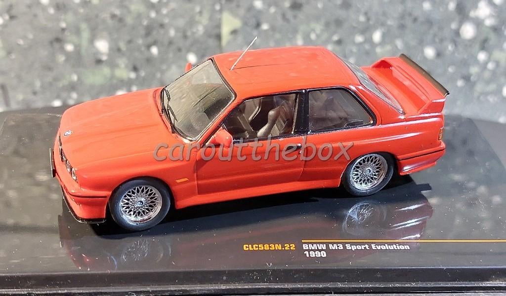 BMW M3 Sport Evolution 1990 rood 1:43 Ixo V1136, Verzenden, Nieuw, Auto, Overige merken