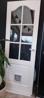 Gratis houten binnendeur met glas transparant, Minder dan 80 cm, Gebruikt, Hout, Ophalen
